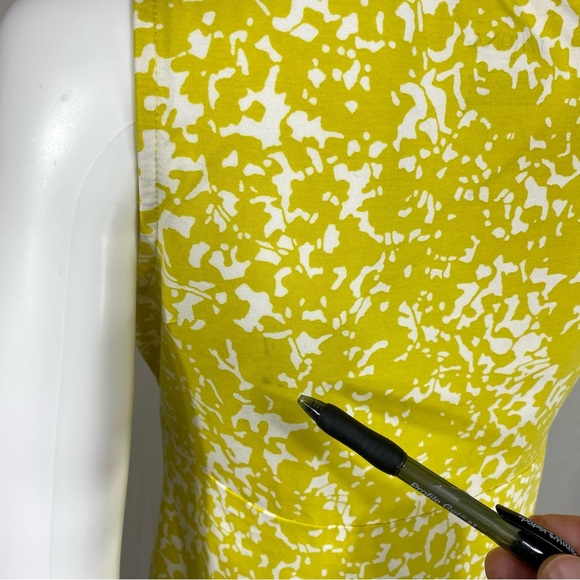 Merona Chartreuse Faux Wrap Front Sleeveless Top - Picture 4 of 5